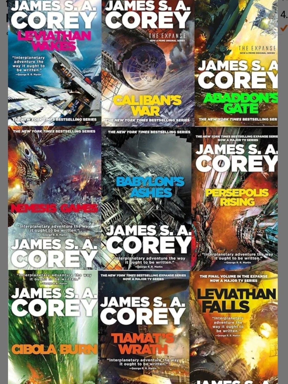 The Expanse Book Collection - Multi Color Cover Set